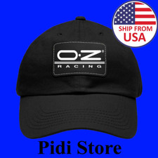 Oz Racing Dad Hat With Leather Patch Rectangle