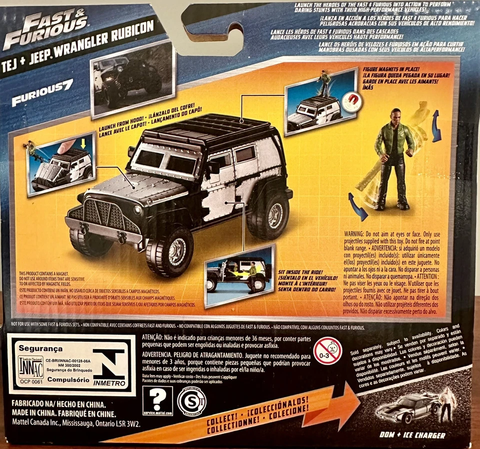 Fast and Furious Stunt Stars Tej Jeep Wrangler Rubicon Vehicle New - Image 3 of 3