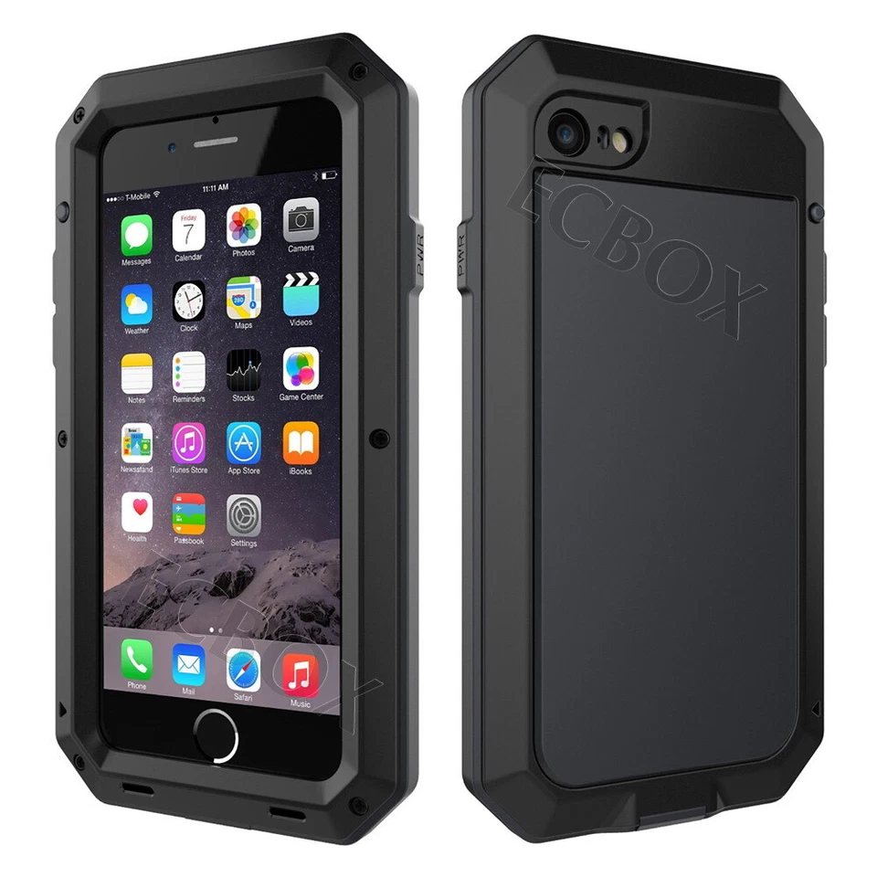 Funda Extreme Aluminio Metal Gorila Vidrio Templado Antigolpes para Serie iPhone Foto 4 de 4