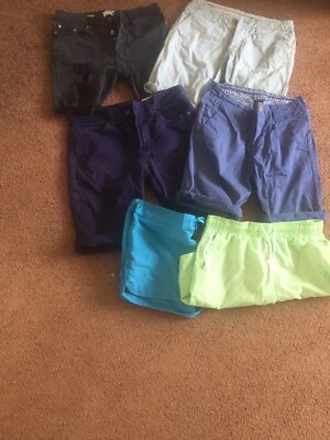 6 Pairs Mens / Youth Casual/ Swim Shorts Size 28  Waist Used