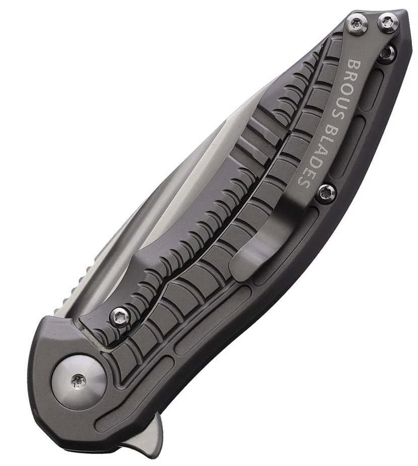 Cuchillo Plegable Brous Blades Bionic 3.0 Herramienta 3" D2 Hoja de Acero Mango de Titanio Foto 3 de 3