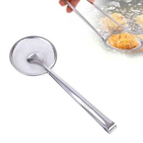 Stainless Steel Clip Strainer Filter Mesh Spoon Food Oil Colander Kitchen Tool - Picture 4 of 12