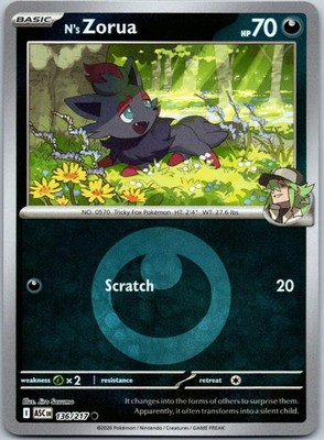 N's Zorua 136/217 Energy Symbol Pattern Common ME: Ascended Heroes NM