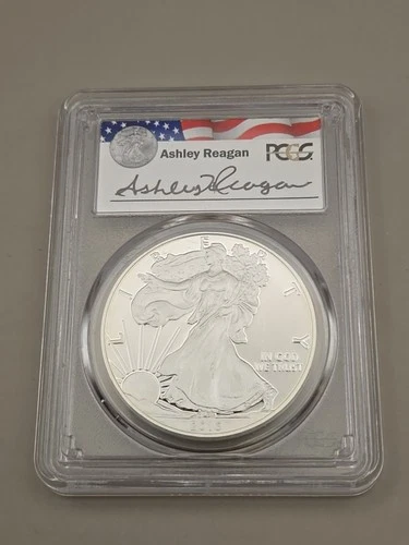 2016 W $1 American Silver Eagle Lettered Edge Reagan Legacy PCGS PR 69 DCAM