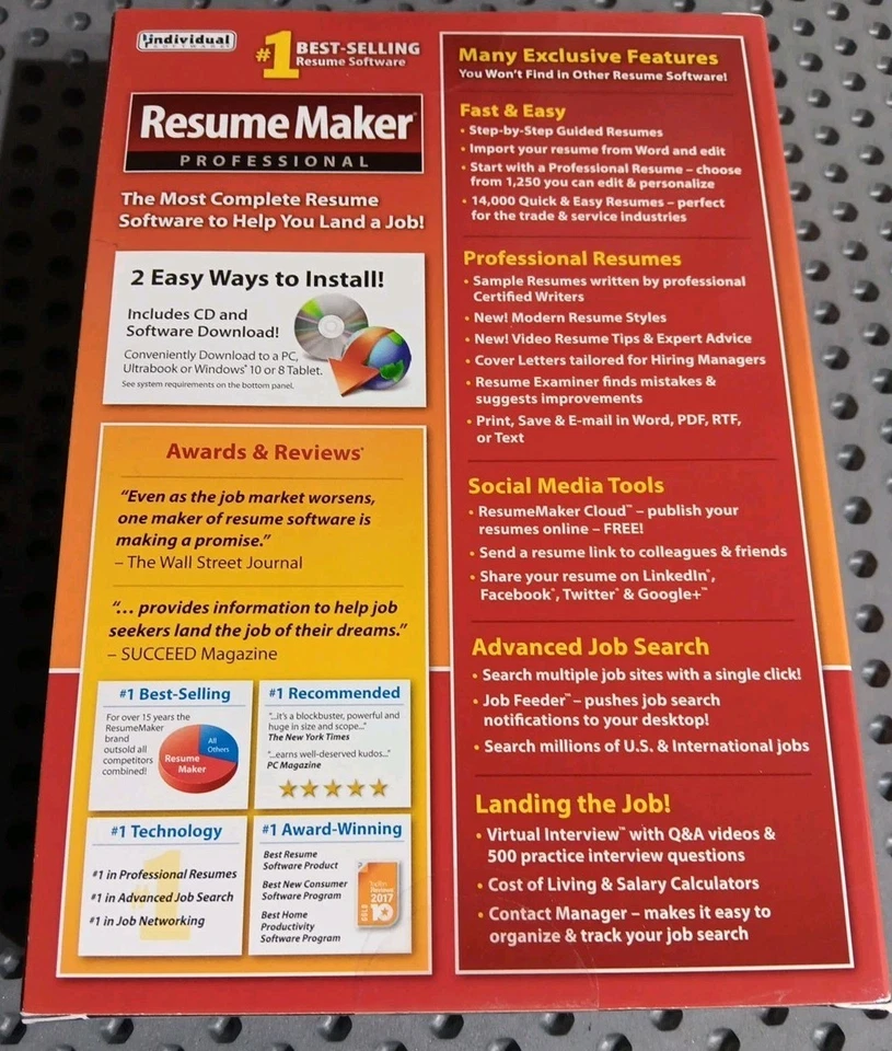 Resume Maker Professional, New Version 20 Deluxe - Image 2 of 4