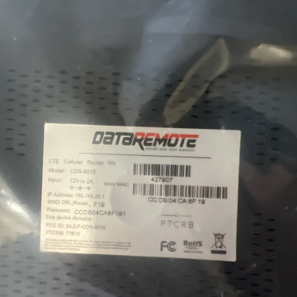Dataremote CDS-9010 AT&T Cellular / WIFI Router - Image 2 of 4
