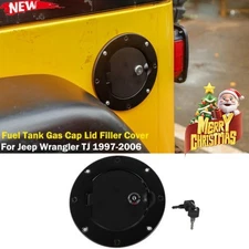 Locking Fuel Tank Gas Cap Lid Filler Cover Door Lock for Jeep Wrangler TJ 97-06