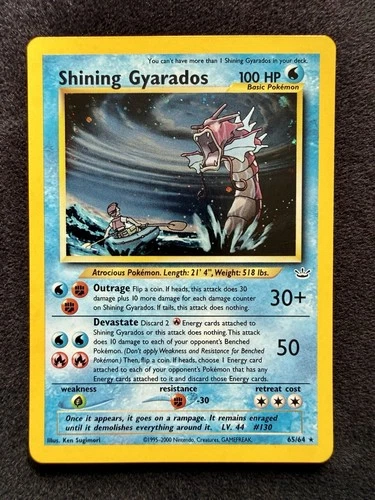 Pokemon Cards: Shining Gyarados: 65/64: Neo Revelation: Near Mint