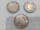 Lot of Three Morgan Silver Dollars, 2 - 1886, 1 - 1879 Ungraded