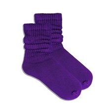 Purple Slouch Socks Adult Medium