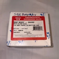 Sporlan Thermostatic Expansion Valve QE BODY 3x4x2 Item # 168015 3/8 x 1/2 ODF