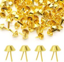 200 Pieces 15Mm Metal Bag Feet Studs Purse Feet Handbag Feet Nailheads Stud Spik
