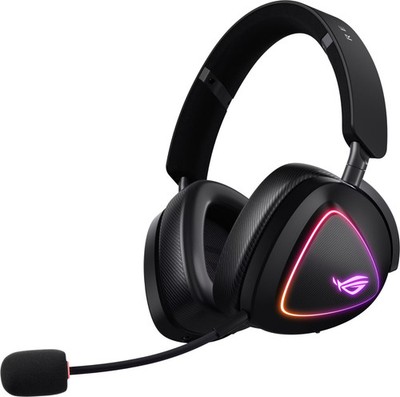 ASUS - ROG Delta II Wireless RGB Gaming Headset for PC/Mac, Xbox, PS5, PS4 an...
