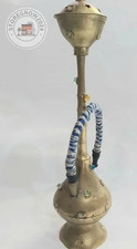 Cachimba miniatura de latón indio vintage decoración estilo árabe real arte cachimba 10 pulgadas