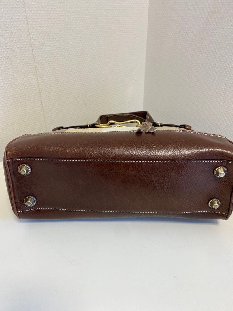 Patchwork Hampton Bag COACH Suede Leather Beige G… - image 18