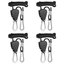 4pcs 1/8 Kayak Tie Downs Rope Canoe Bow And Stern Tie Down Straps Adjustable He