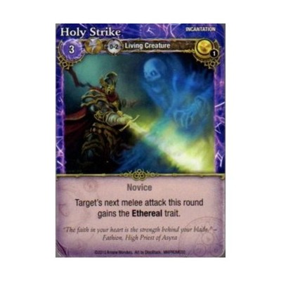 Arcane Wonders Boardgame Promo Card - Holy Strike Bag NM