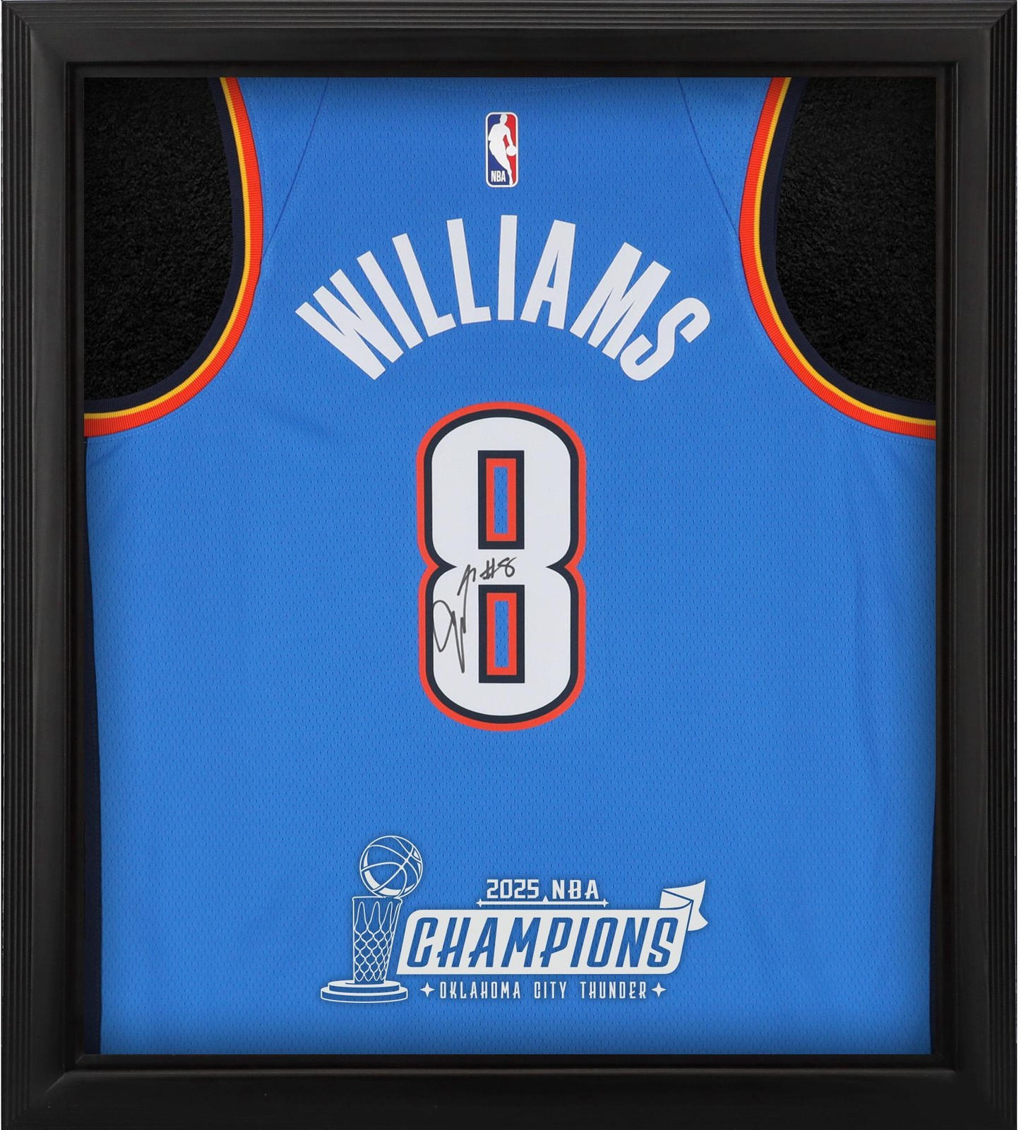 Jalen Williams Autographed Signed Oklahoma City Thunder () Thunder Jersey Item#14185071 
