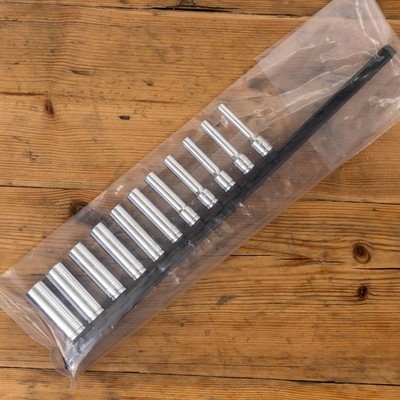 Tekton 1/4'' SAE tiefer Steckschlüsselsatz auf einer Schiene SHD90105 (NICHT METRISCH)