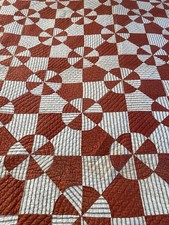 19th Century Vintage American Pin Wheel Appliqu  Quilt