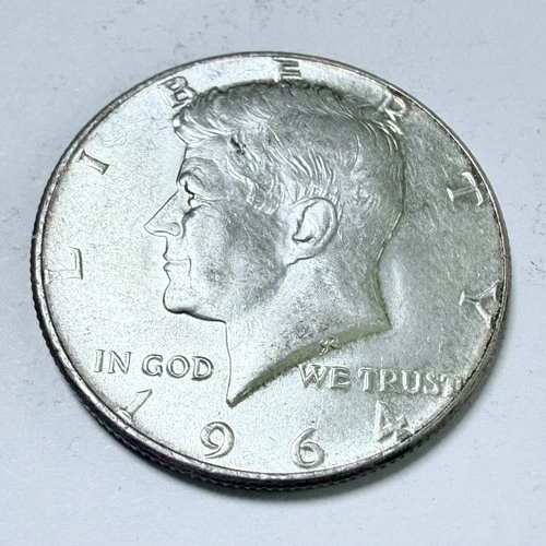 1964 Kennedy Half Dollar - 50c Coin - 90% Silver - Circulated Coin #7700