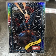 Marvel 2025 Topps Chrome Ikaris #76 Spider Web Refractor /399
