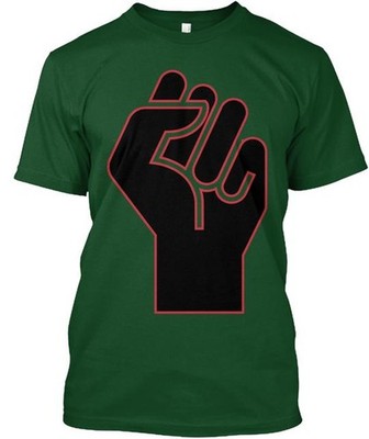 The Black Power Fist T-Shirt Made in the USA Size S to 5XL