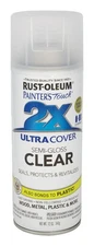 Rust-Oleum 249859 2X Ultra Cover Semi-Gloss Clear Spray Paint 12 oz. (Pack of 6)