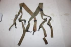US Military Issue WW2 Khaki Canvas Cartridge Ammunition Belt Suspenders JS3