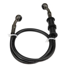Motorcycle Brake Hydraulic Line, 60cm/23.6inch Braided Clutch Oil Pipe, Stain...