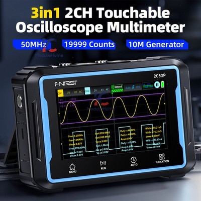 FNIRSI 2C53P 2C23T 3 in 1 Digital Oscilloscope Multimeter Signal Generator TypeC