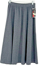 Vintage NWT Napa Valley Gray A-Line Skirt Minimalist Union USA Made Size LARGE