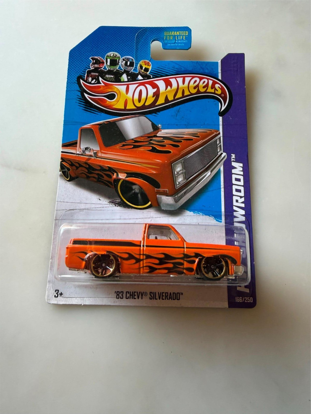 Hot Wheels 83 Chevy Silverado Orange 2013 HW Showroom Flames G24
