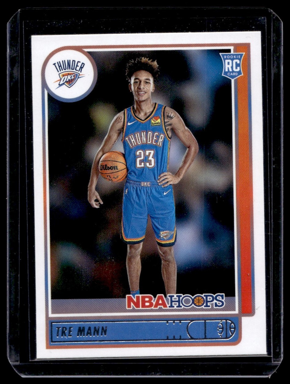 2021-22 Hoops Tre Mann RC Oklahoma City Thunder #237