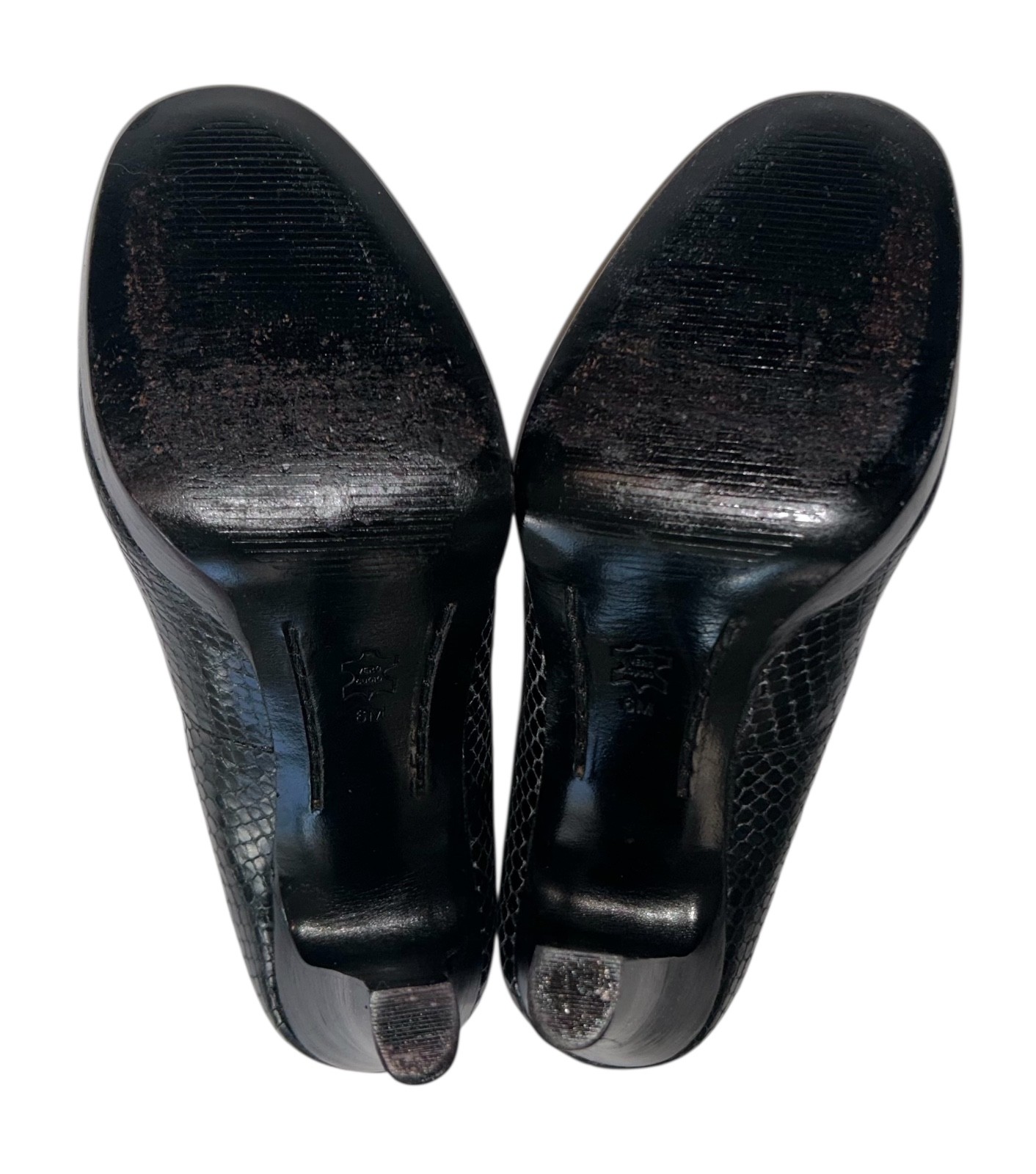 Michael Kors Black Leather Snake Python Embossed … - image 10