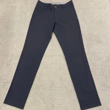 Rhone Tech Chino Pants Mens 30 (Fits 31x32) Navy Twill Slim Fit Polyester 100272