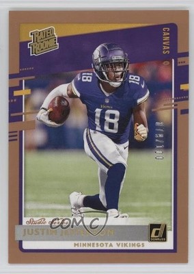 2020 Donruss Rated Canvas Studio Series 79/100 Justin Jefferson Rookie RC 04yp