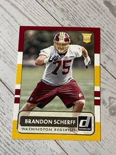 2015 Panini Donruss Brandon Scherff Rookie Card #197 Washington Redskins RC. rookie card picture