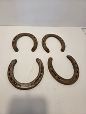 Used Horseshoes 4 Pieces For Crafts / Art / Or Four 4 Rustic Steel Horse Shoes