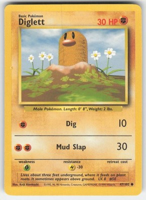 Diglett Base Set 047/102 NM