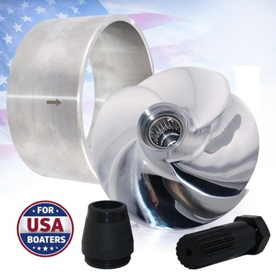 Impeller+SS Ring for Sea Doo GTI 130 170 GTX 155 EXPLORER Pro 170 SR-CD-11/19A