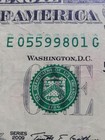 2009 One Dollar Bill Over Ink  Error Note — photo 2