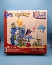 Mega Pokemon Aquatic Adventure Build Set with Motion Mattel 319 Pieces Toy NIP