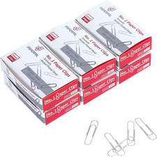 Paperclips for Office School Personal Use, 1 Smooth Paper Clip 1-2/7" , 600