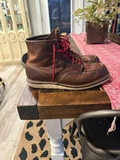 Red Wing Shoes Moc Toe Heritage Boots for Men, Size 13