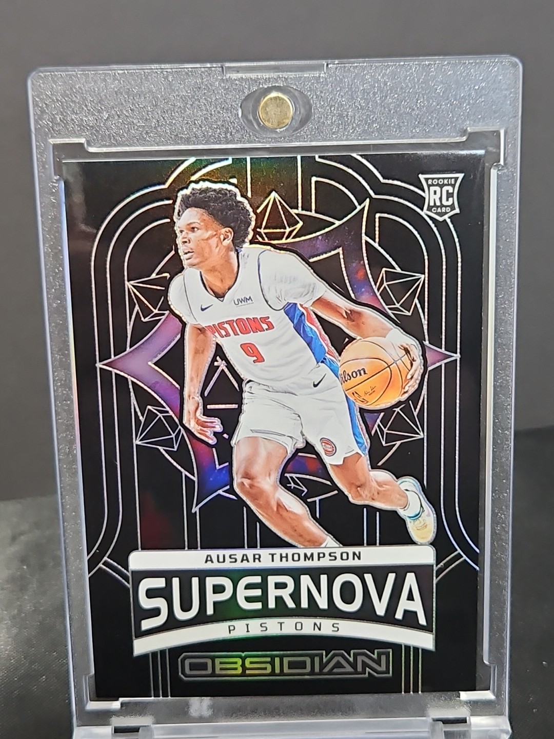 2023-24 Panini Obsidian Supernova /99 Ausar Thompson Rookie Prizm RC #1 Mint