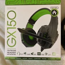 GX:150 Gaming Headphone In Black Green Model  06ST-HS-GX150BKGR, By Sentry