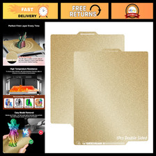 Textured PEI Build Plate 256x256mm with QR Code, Good Adhesion for 3D Printers,