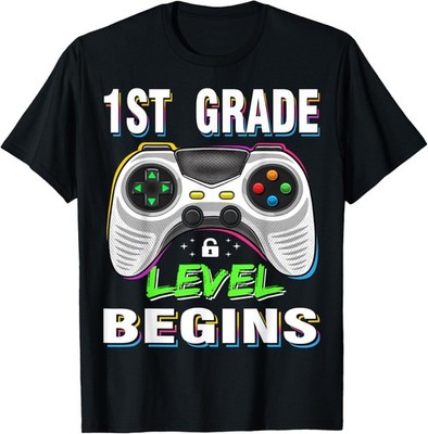 First Day of 1st Grade Level Begins 1st Day of 1st Grade Gift Unisex T-Shirt