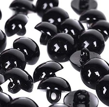 100PCS 10mm DIY Black Plastic Solid Safety Eyes Sewing Crafting Eyes Buttons ...